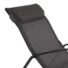 Rocking sun lounger BOSTON grey
