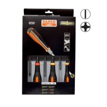 Screwdriver set ERGO™ through blade 6 pcs - SL3,5/4,5/5,5/6,5 PH1/2