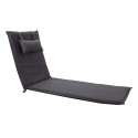 Deck chair pad WICKER 55x195xH3cm, dark grey