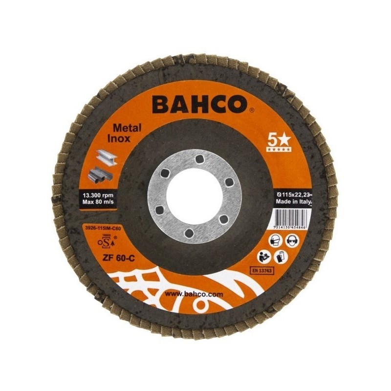 Flap disc INOX+Fe P60 125x22.23mm Flap disc INOX+Fe P60 125x22.23mm
