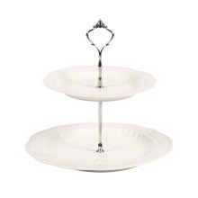 Platter 2x SOFIA, D20/26,5cm, white