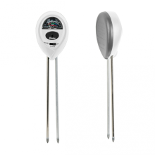 WHITE LINE 3 function garden meter - OVAL