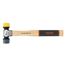 Smooth face hammer with interchangable soft faces, 35mm Truper®