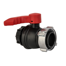 IBC ball valve adapter S75x6 female with male S60x6 output.