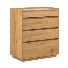 Side board SACHA 75x40xH89cm, melamine with oak bark