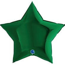 Star Green Dark balloon