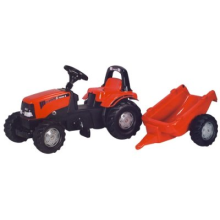 Pedal tractor Rollykid Case with trailer