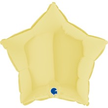Star Matte Yellow balloon