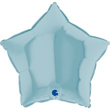 Star Pastel Blue Balloon
