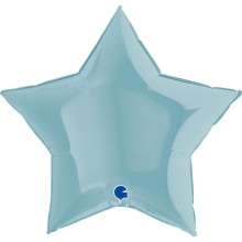 Star Pastel Blue Balloon
