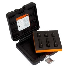 Impact socket set XZN M14-M18 40mm and 78mm 1/2", 6 pcs