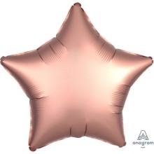 Star Satin Rose Copper balloon