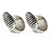 Chrome horn set. 2 pcs., 12V