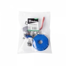 IBC adapter S60x6, tap with two male ¾" outputs + 2 female ¾" tap adapters