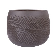 Lillepott, madal PALM-2, D36xH25cm, pruun