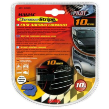 Chrome trim strip, self-adhesive 10mm*10m