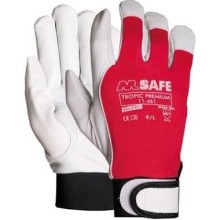 Goat leather gloves M-Safe Tropic Premium, size 9, Velcro