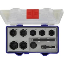 Twist impact socket set 10/11/13/14/16/17/19 mm, 10-pcs, 3/8"