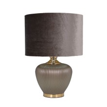 Table lamp LUXO H52cm, taupe/gold