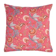 Подушка LONETA 45х45см, цветы на розовой основе
