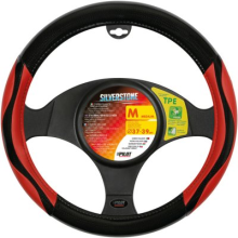 Silverstone steering wheel cover Ø37-39cm, red