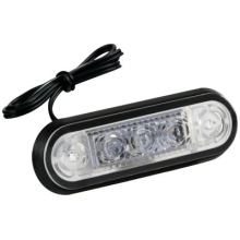 Recessed light, 3 LED lights, red