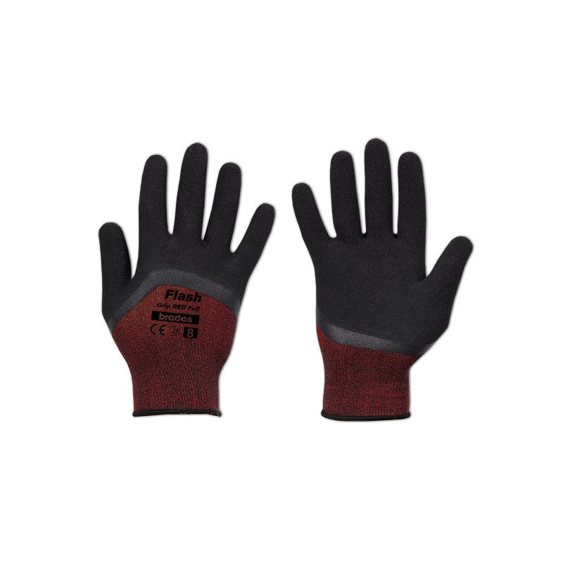 Перчатки защитные FLASH GRIP RED FULL латекс 11