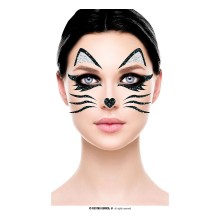 Adhesive face decoration Cat