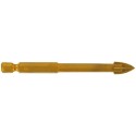 Glass drill bit with 4 cutting edges, 1/4" HEX shank, Ø8mm
