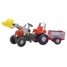 Pedal tractor Rolly Junior with bucket and trailer