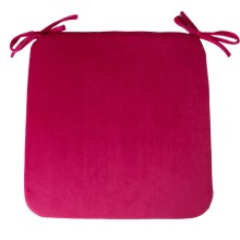 Chair pad VELVET 39x39cm, dark pink