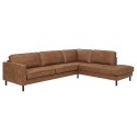 Corner sofa LUCAS RC brown