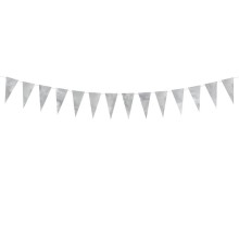Garland flag 2.15 m silver