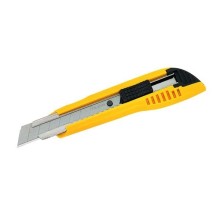Heavy duty cutter with automatic blade lock, in-handle blade storage 18 mm, 40 pcs. in display