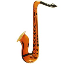 Inflatable saxophone orange