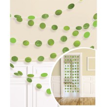 Decoration String Glitter Kiwi, 6 pcs x 213 cm