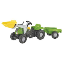 Pedal tractor Rollykid X with bucket and trailer