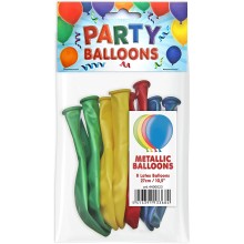 Latex set Metallic assortment 27cm (8 pcs)