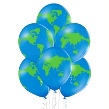 Latex set 'Globe' (6 pcs)