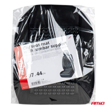 Massaging car seat mat with backrest
