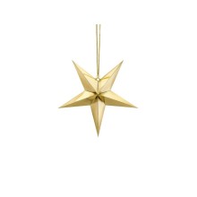 Golden paper star, 30cm