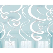 Decoration 'White Paper Swirl'55.8cm