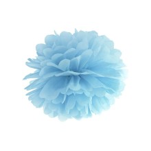 Paper decoration 'Misty Blue' 35cm 1pc