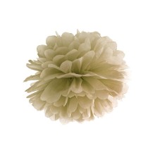 Paper decoration 'Fluffy gold' 25cm 1pc