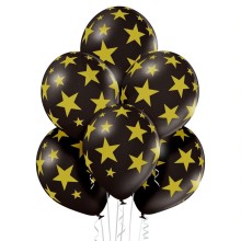 Latex set 'Stars black' (6 pcs)