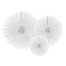 Decoration 'Fan white' 20cm/30cm/40cm