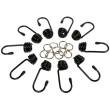 Set of 10 hooks + 10 clamps 10mm
