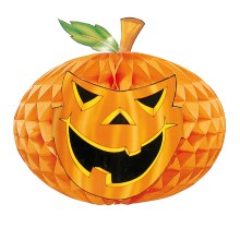 Paper decoration 'Honeycomb Pumpkin'