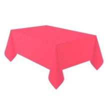Tablecloth plastic red 137*274cm