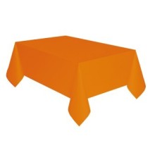 Tablecloth plastic orange 137*274cm